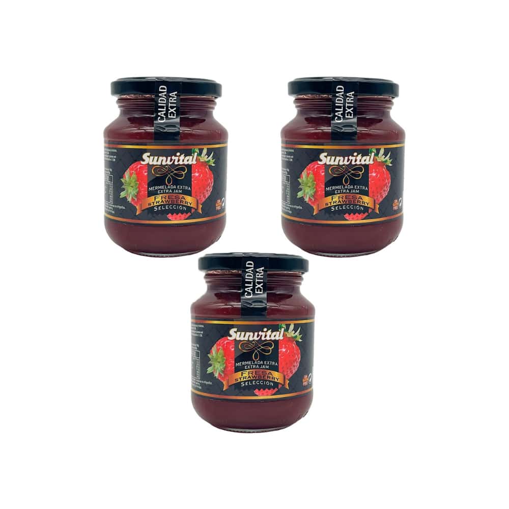 Mermelada de fresa Sunvital ( 3 x 340 g / 11.9 oz) - Miniatura 1