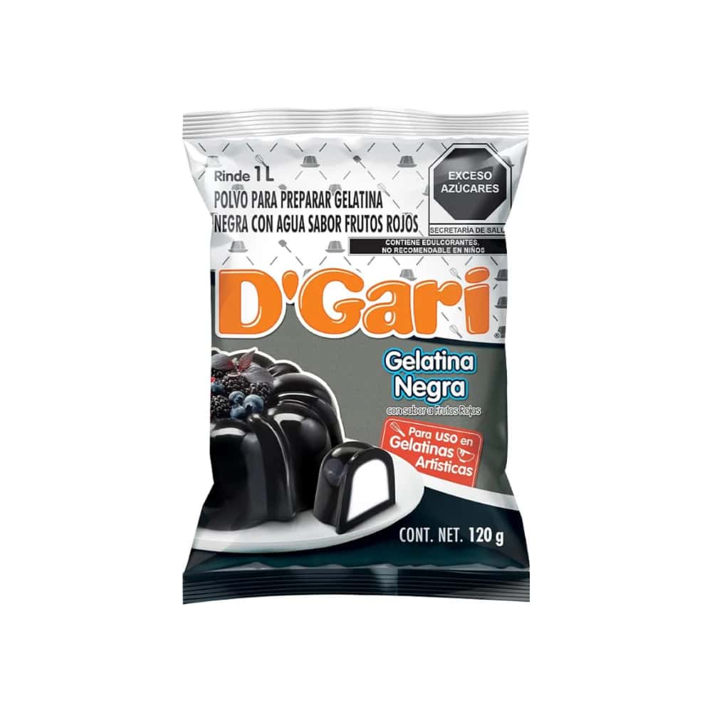 Gelatina negra de sabor frutos rojos D'Gari (120 g / 4.23 oz) - Miniatura 3
