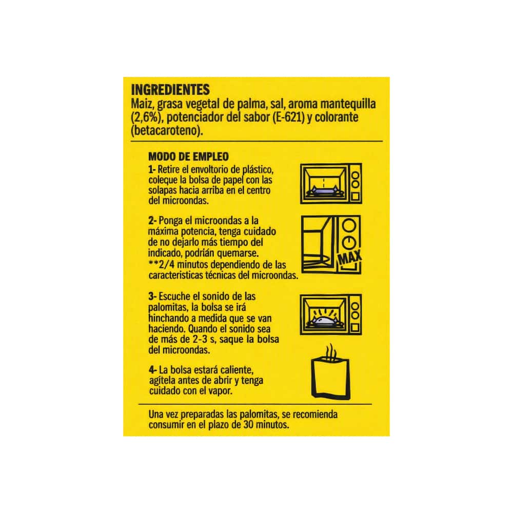 Rositas de maíz para microondas Ifa Eliges (100 g / 3.53 oz) - Miniatura 2