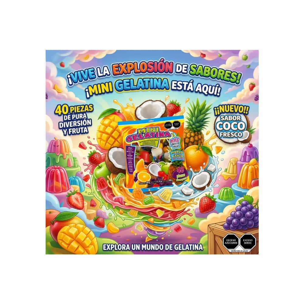 Paquete de mini gelatinas multisabor Candies Supplier (600 g / 5.18 oz) - Miniatura 4