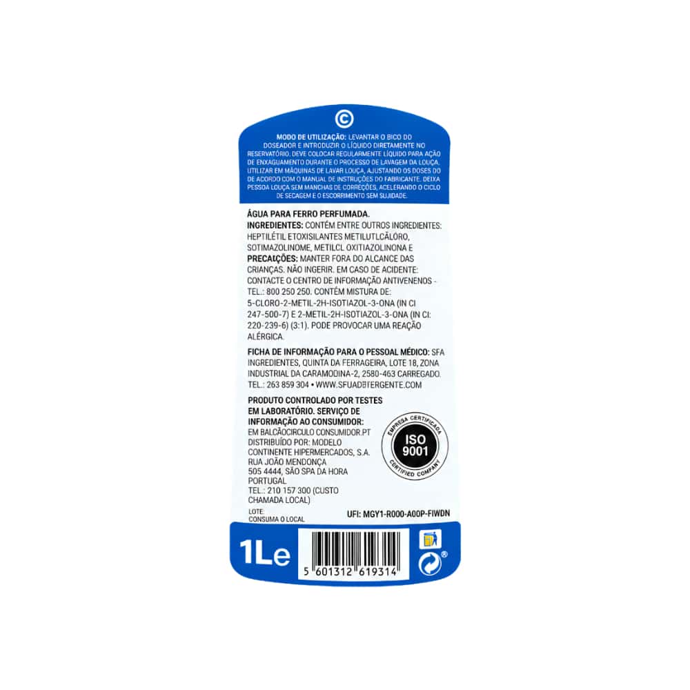 Agua perfumada para planchar Power+ Floral Continente (1 L / 33.81 floz) - Miniatura 3