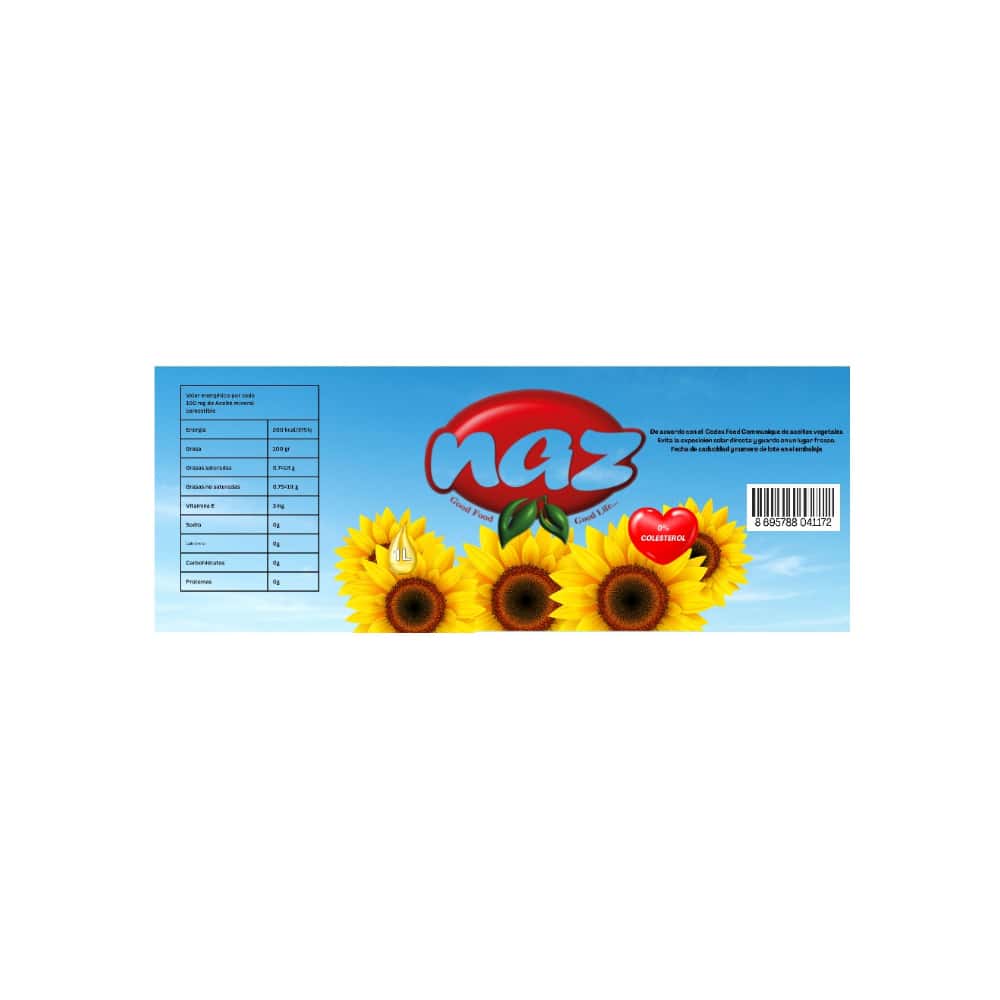 Aceite de girasol Naz (1 L) - Miniatura 4