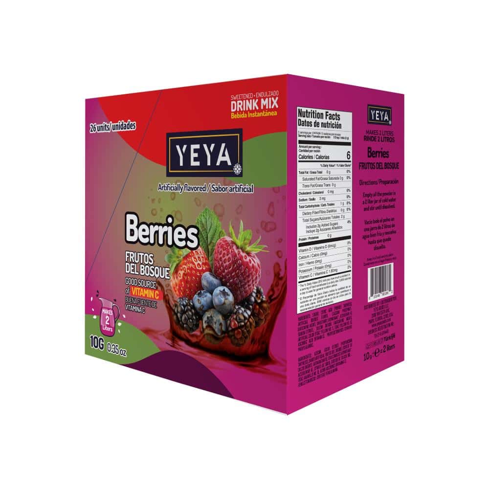 Refresco instantáneo sabor frutos del bosque YEYA (26 x 10g / 0.35 oz) - Miniatura 2