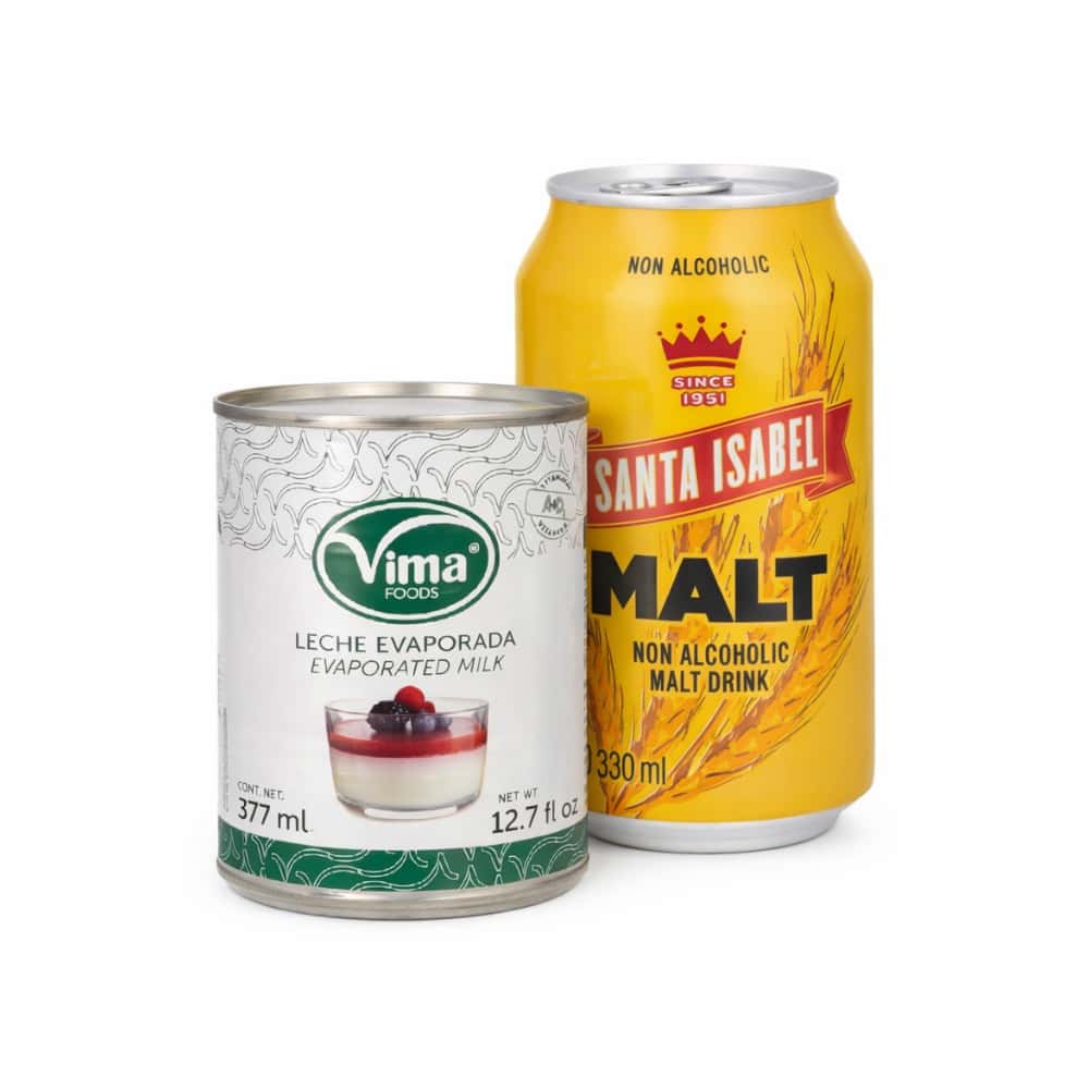 Leche evaporada Vima Foods (377 ml) + Malta Santa Isabel (330 ml) - Miniatura 1