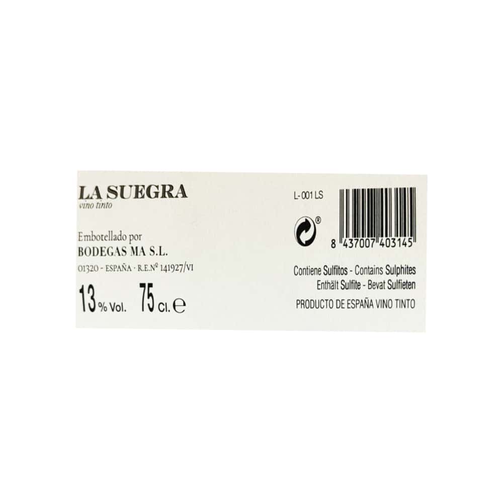 Vino tinto 13 % vol La Suegra (750 ml) - Miniatura 2