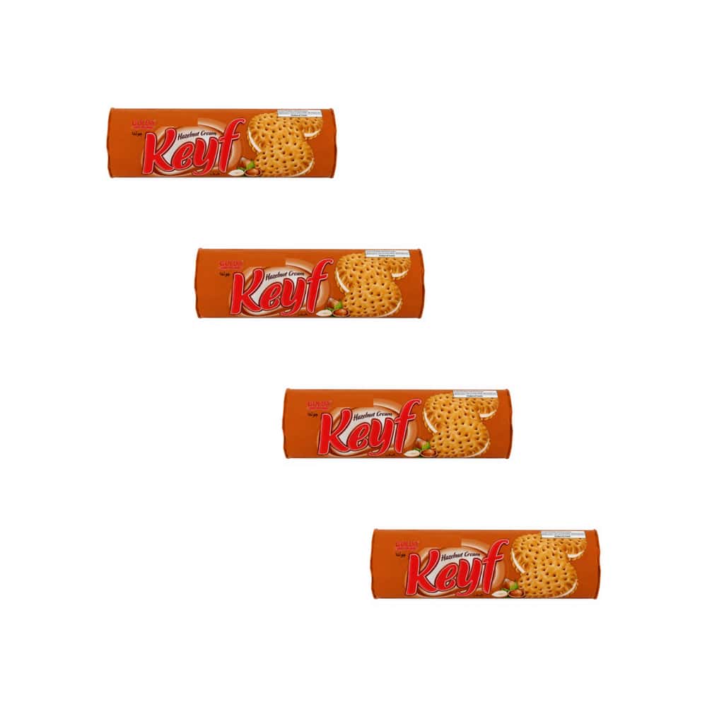 Galleta sándwich de crema de avellana Keyf Golda (4 X 140 g / 4.94 oz) - Miniatura 1