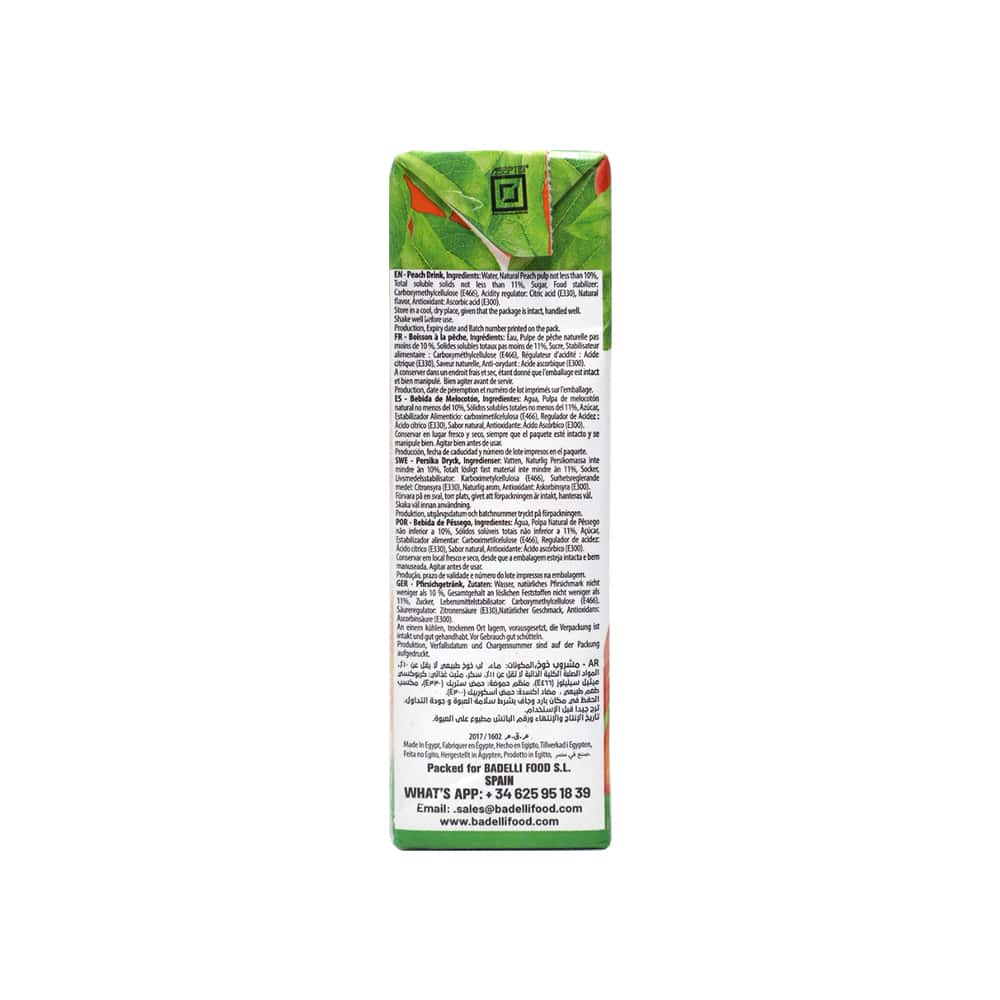 Jugo de melocotón Badelli (200 ml) - Miniatura 4