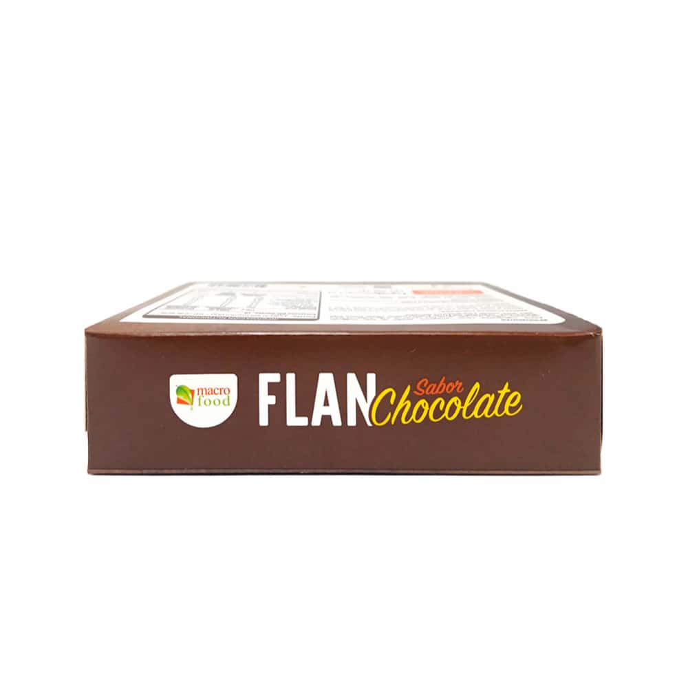 Flan sabor chocolate Macro Food (90 g / 3.17 oz) - Miniatura 3