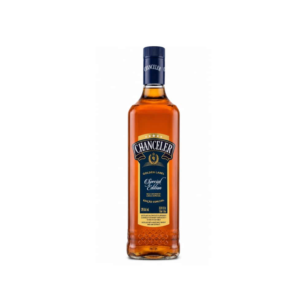 Whisky edición especial etiqueta dorada Chanceler (1 L) - Miniatura 1