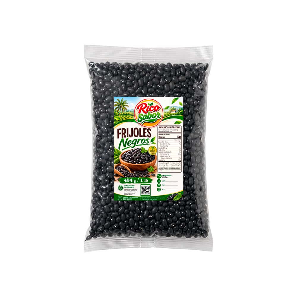 Frijoles negros Rico Sabor (454 g / 1 lb) - Miniatura 1