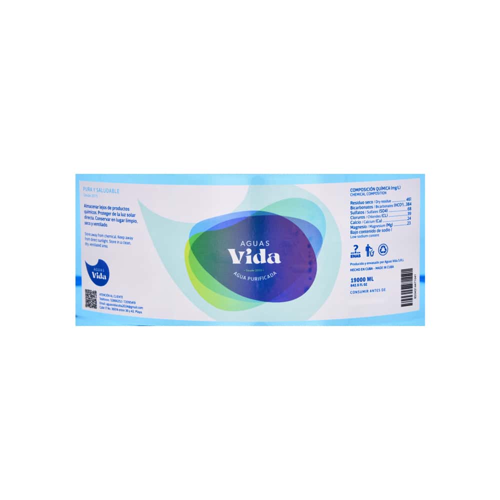Botellón con agua purificada Aguas Vida (19 L) - Miniatura 3