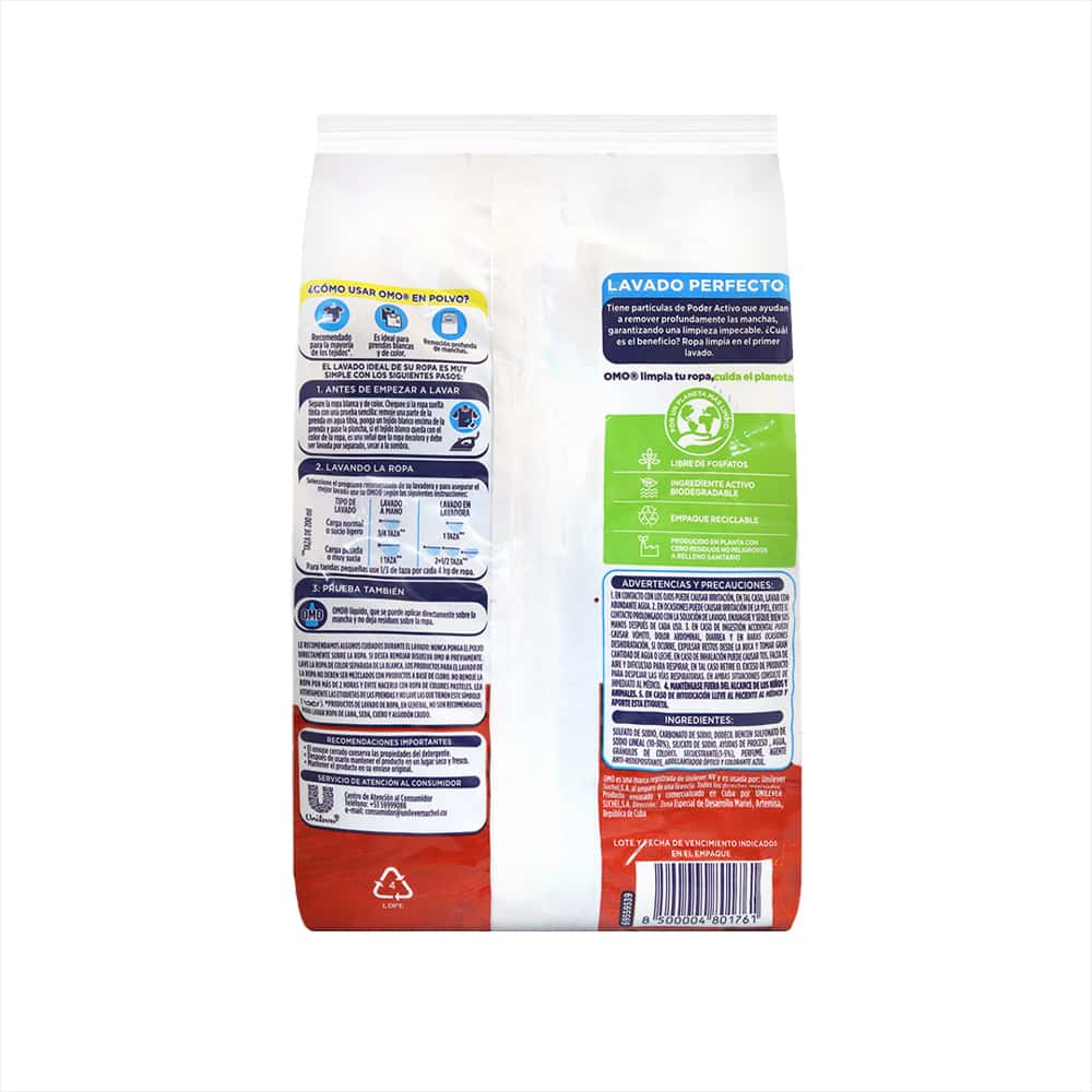 Detergente en polvo multiacción Omo (450 g / 15.9 oz) - Miniatura 2