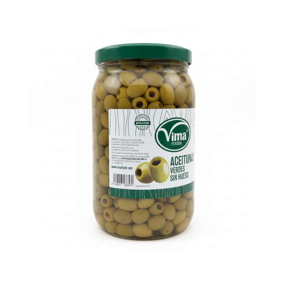 Aceitunas verdes sin hueso Vima Foods (1.82 kg / 4.01 lb) - Miniatura 3