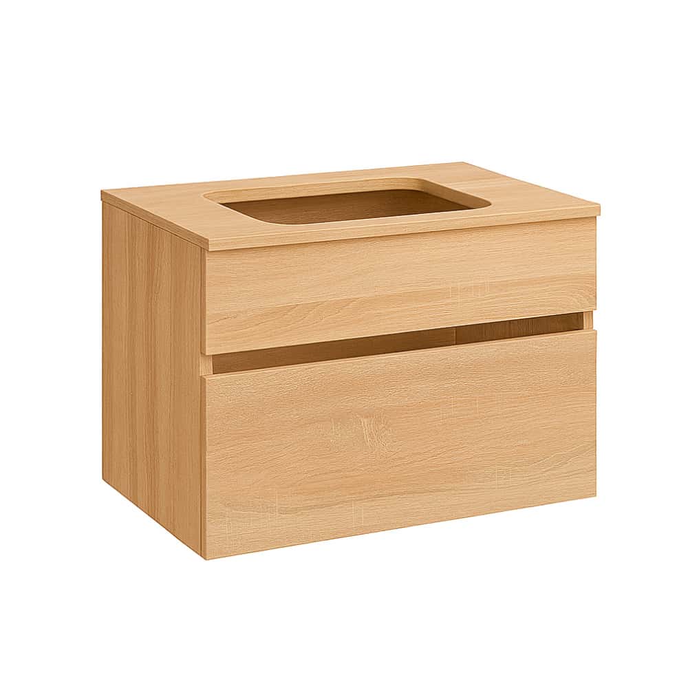 Mueble color roble bardolino 80 cm (2 cajones) Gala Jade G7900073 - Miniatura 1