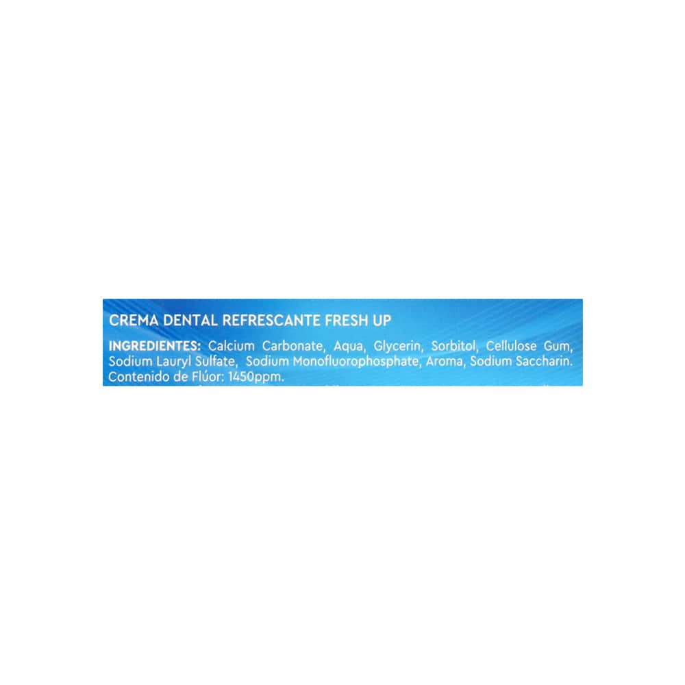 Crema dental refrescante anticaries sabor menta Fresh Up (130 g / 4.59 oz) - Miniatura 4