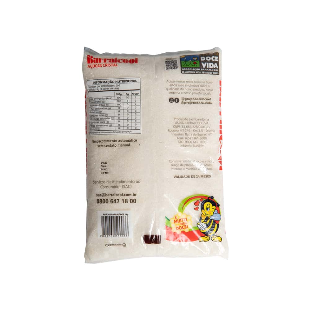 Azúcar blanca Barralcool (1 kg / 2.2 lb) - Miniatura 2