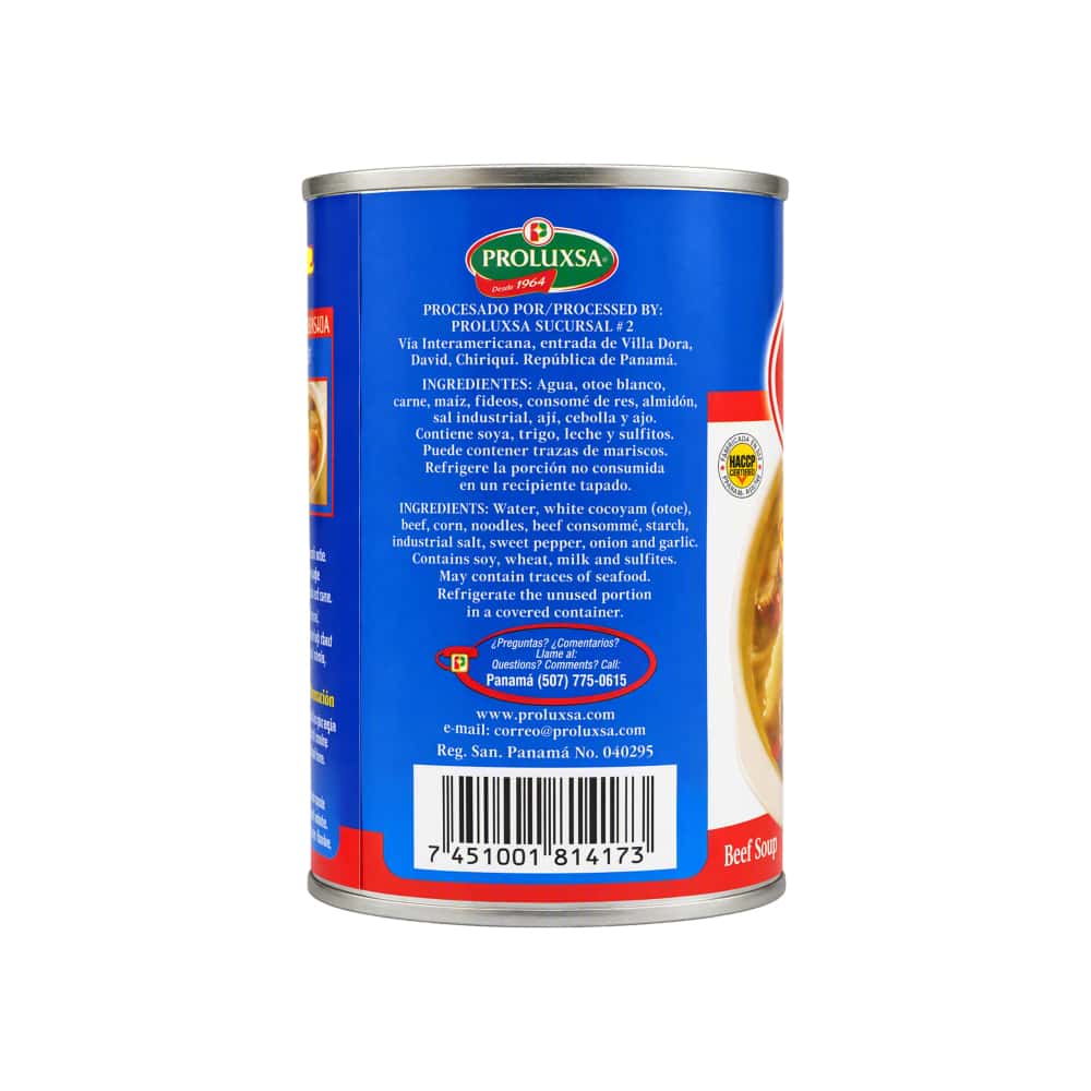 Sopa de res Proluxsa (312 g / 11 oz) - Miniatura 2