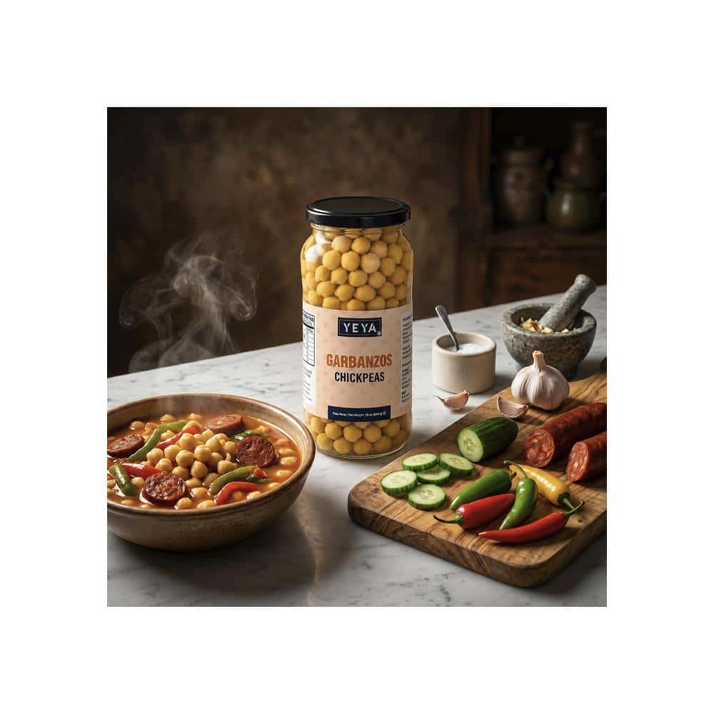 Garbanzos en frasco de vidrio YEYA (540 g / 19 oz) - Miniatura 4