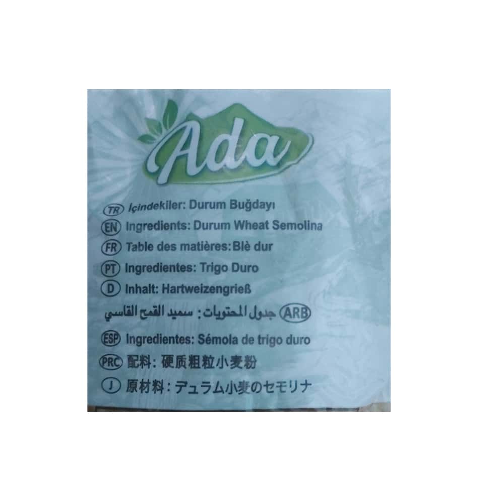 Pasta fideos Ada (500 g / 1.1 lb) - Miniatura 3