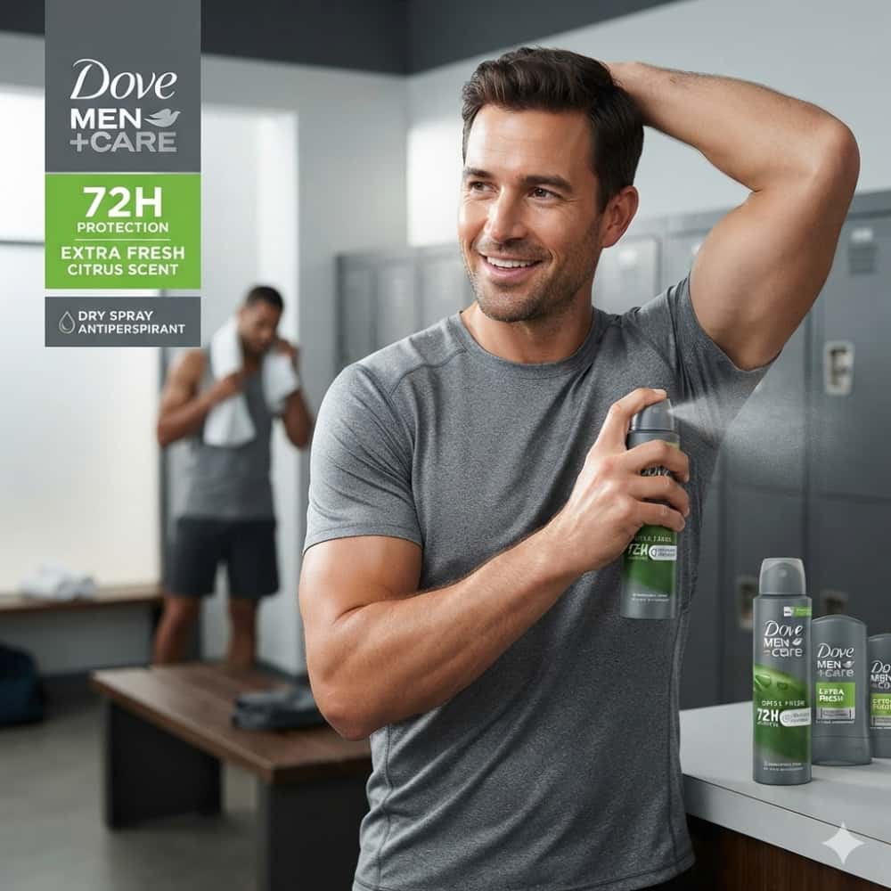 Desodorante antitranspirante en spray para hombres Men+Care Extra Fresh Dove (150 ml) - Miniatura 4