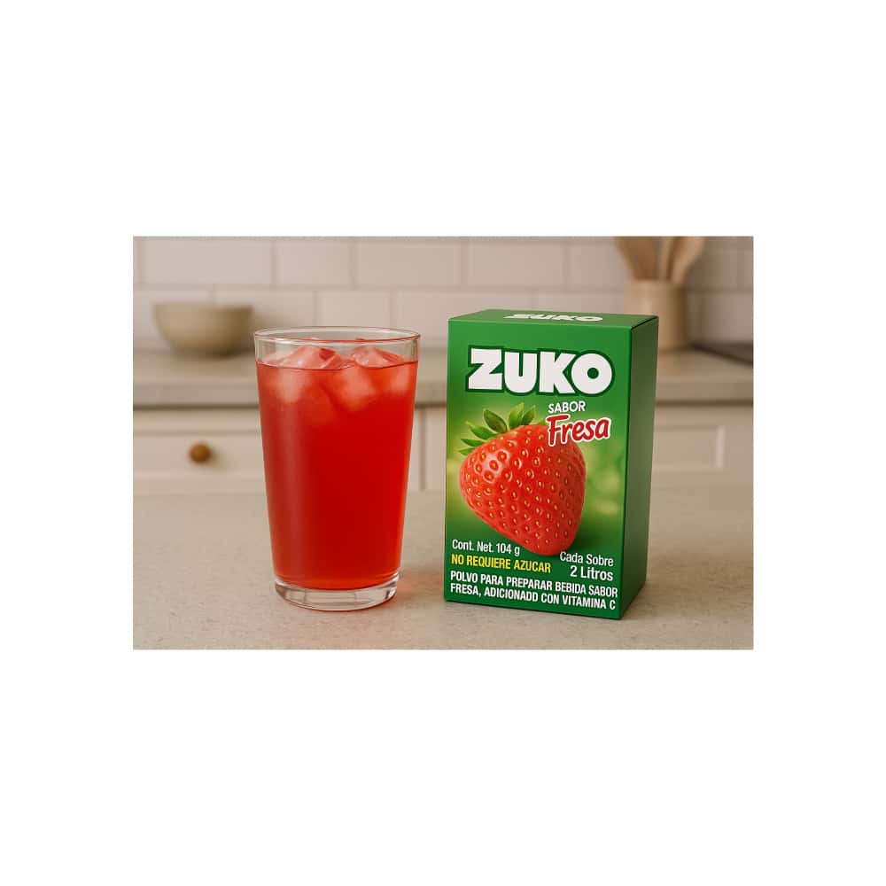 Refresco instantáneo sabor fresa Zuko (104 g / 3.67 oz) - Miniatura 5