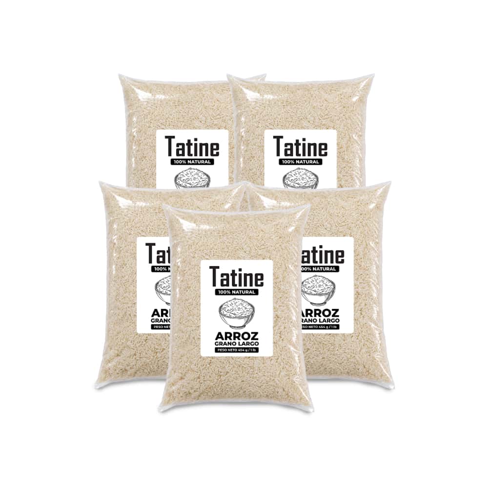 Arroz de grano largo Tatine (5 x 454 g / 1 lb) - Miniatura 1