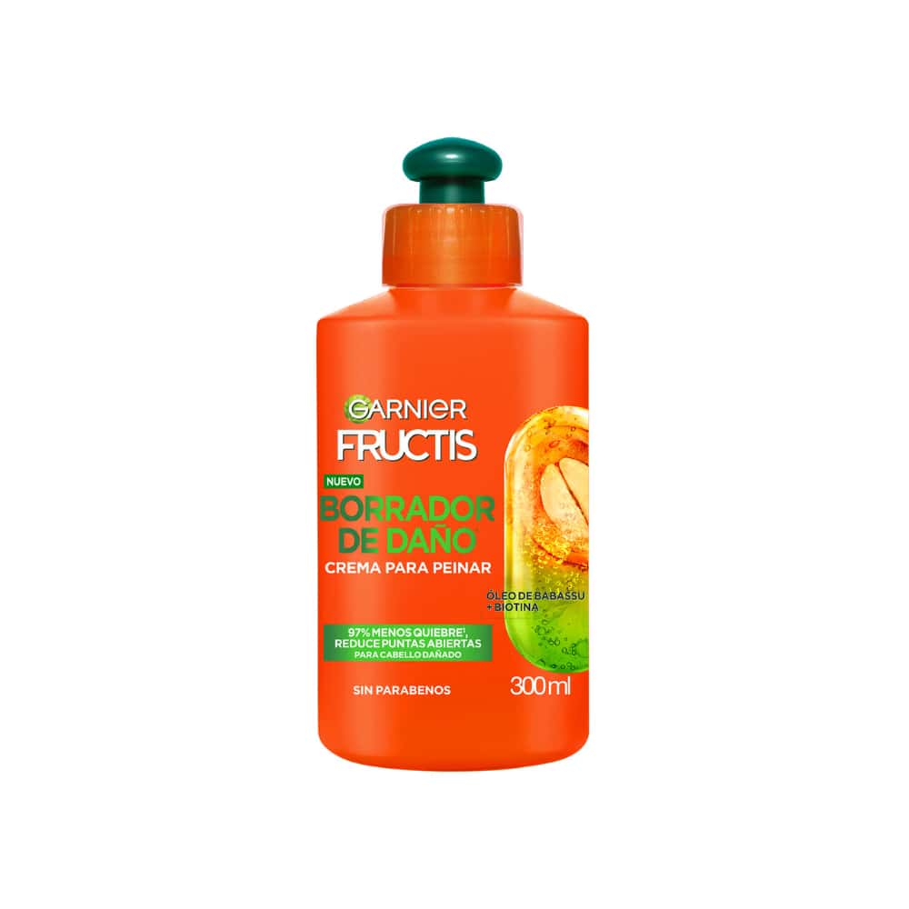 Crema para peinar Borrador de Daño Garnier Fructis (300 ml) - Miniatura 1