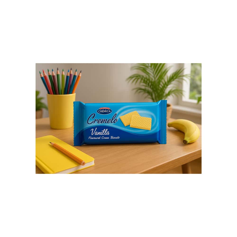 Galletas con crema sabor vainilla Cremelo Mrs. Bector’s Cremica (440 g / 15.5 oz) - Miniatura 5
