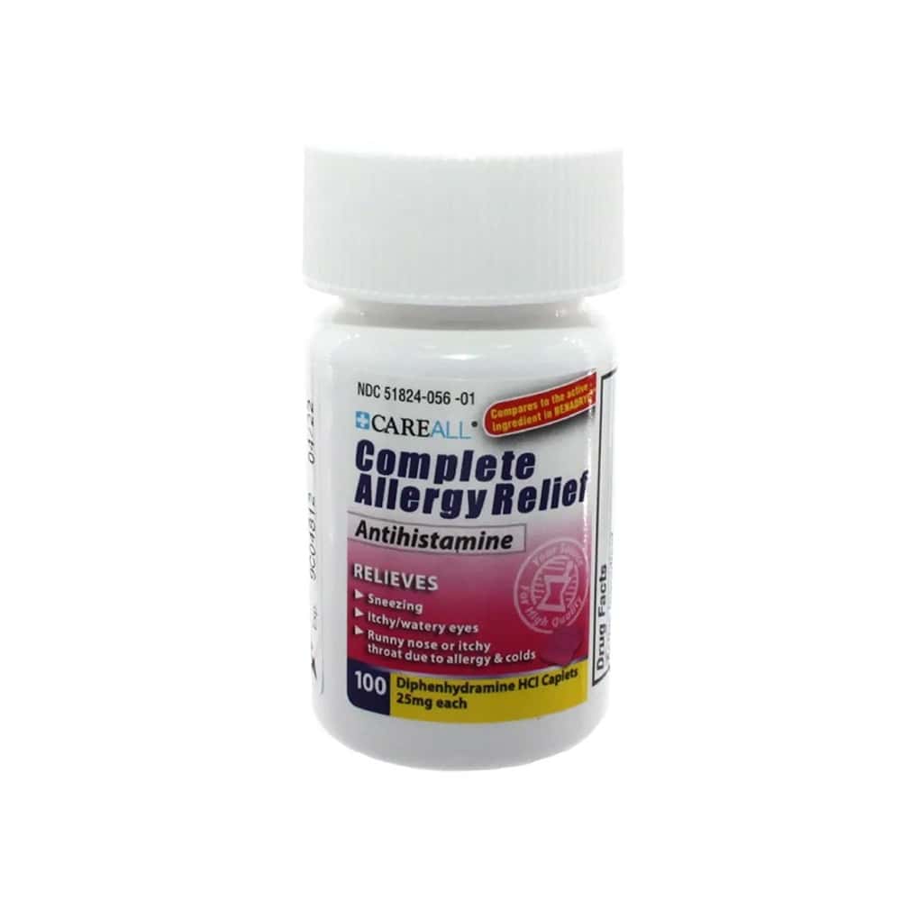 Difenhidramina 25 mg CareAll (100 tabletas) - Miniatura 3