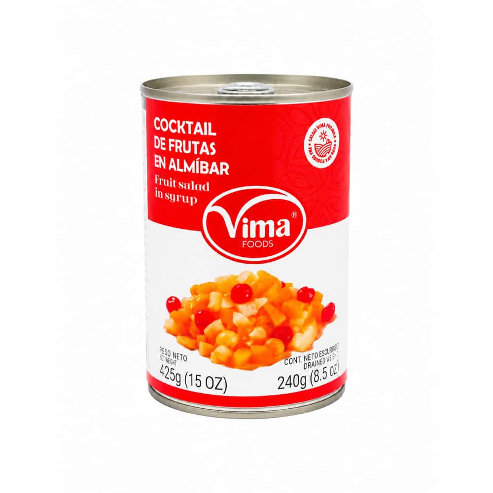Cóctel de frutas en almíbar Vima Foods (425 g / 15 oz) - Miniatura 1