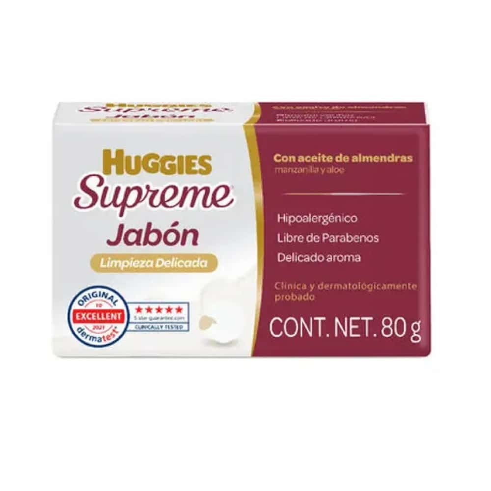Jabón en barra para bebé con aceite de almendras, manzanilla y aloe Huggies (80 g / 2.82 oz) - Miniatura 1