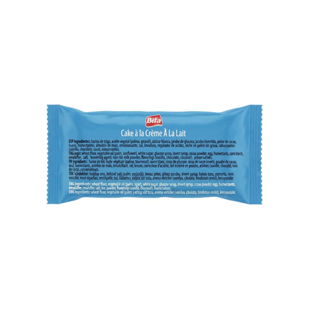 Pastel de chocolate relleno de crema de leche Bifa Keks (45 g / 1.58 oz) - Miniatura 3