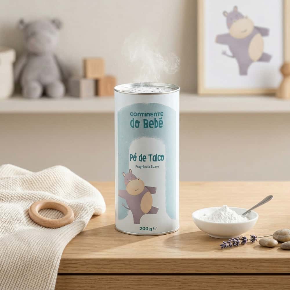 Polvos de talco para bebé Continente do Bebé (200 g / 7.05 oz) - Miniatura 3
