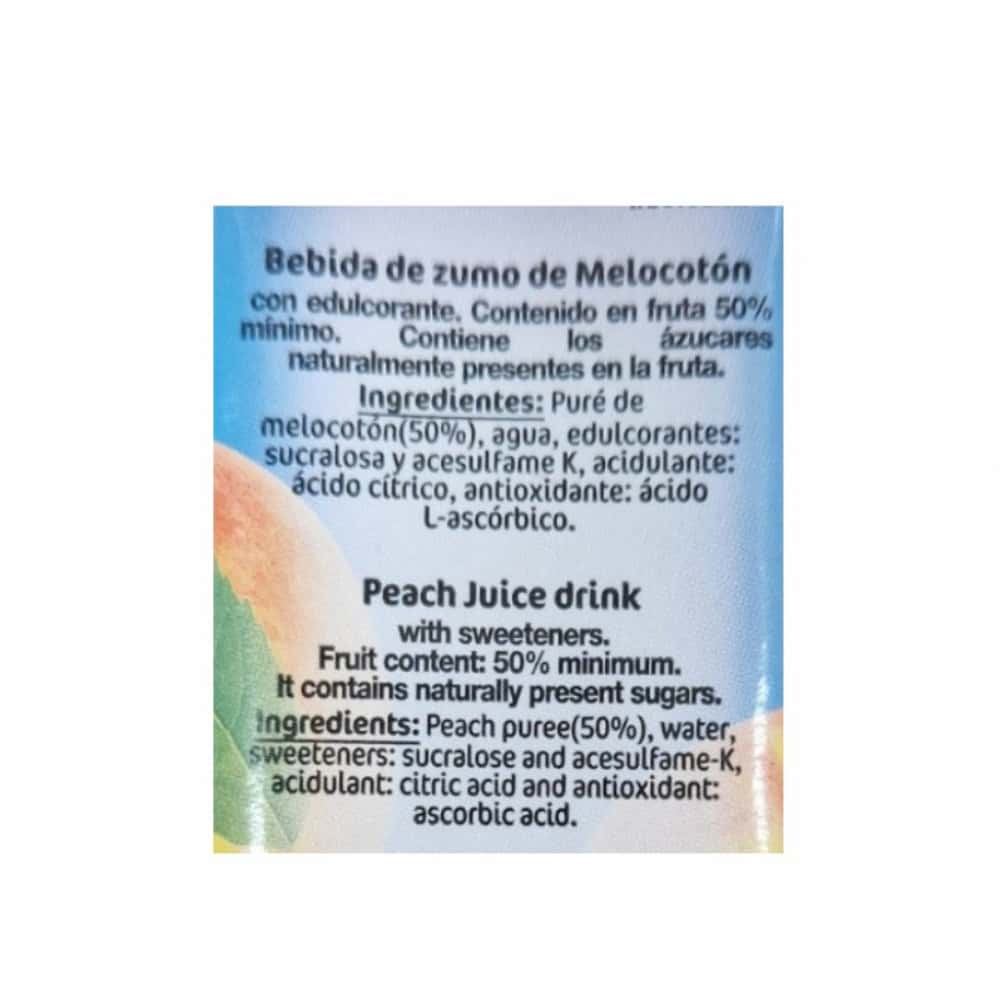 Jugo de melocotón Eurojus (6 x 200 ml) - Miniatura 4