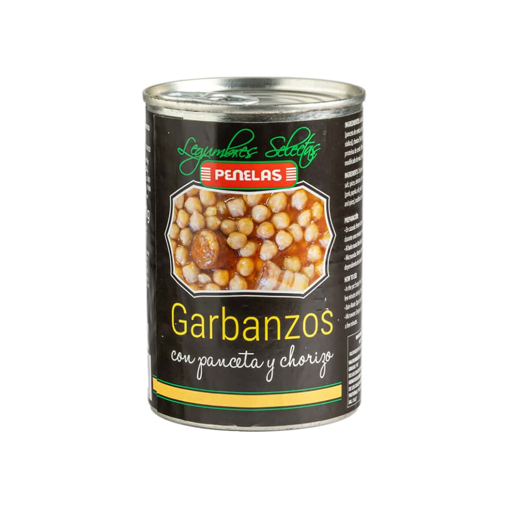 Garbanzo cocinado con panceta y chorizo Penelas (420 g / 14.81 oz) - Miniatura 1