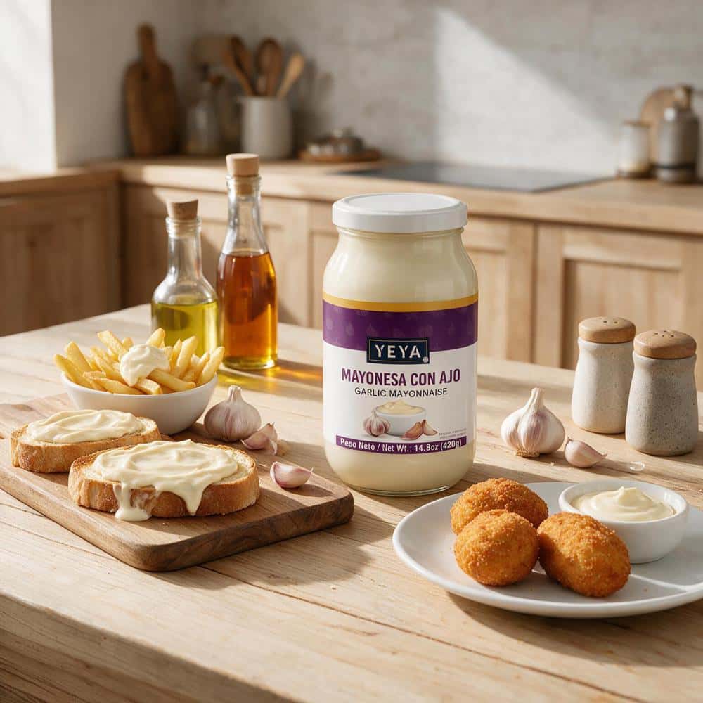 Mayonesa con ajo YEYA (420 g / 14.8 oz) - Miniatura 4