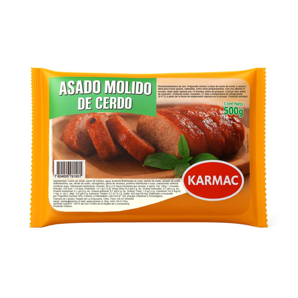 Asado molido de cerdo Karmac (500 g / 1.10 lb) - Miniatura 1