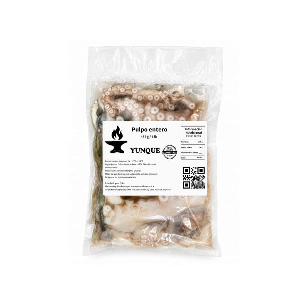 Pulpo entero Yunque (454 g / 1 lb) - Miniatura 2