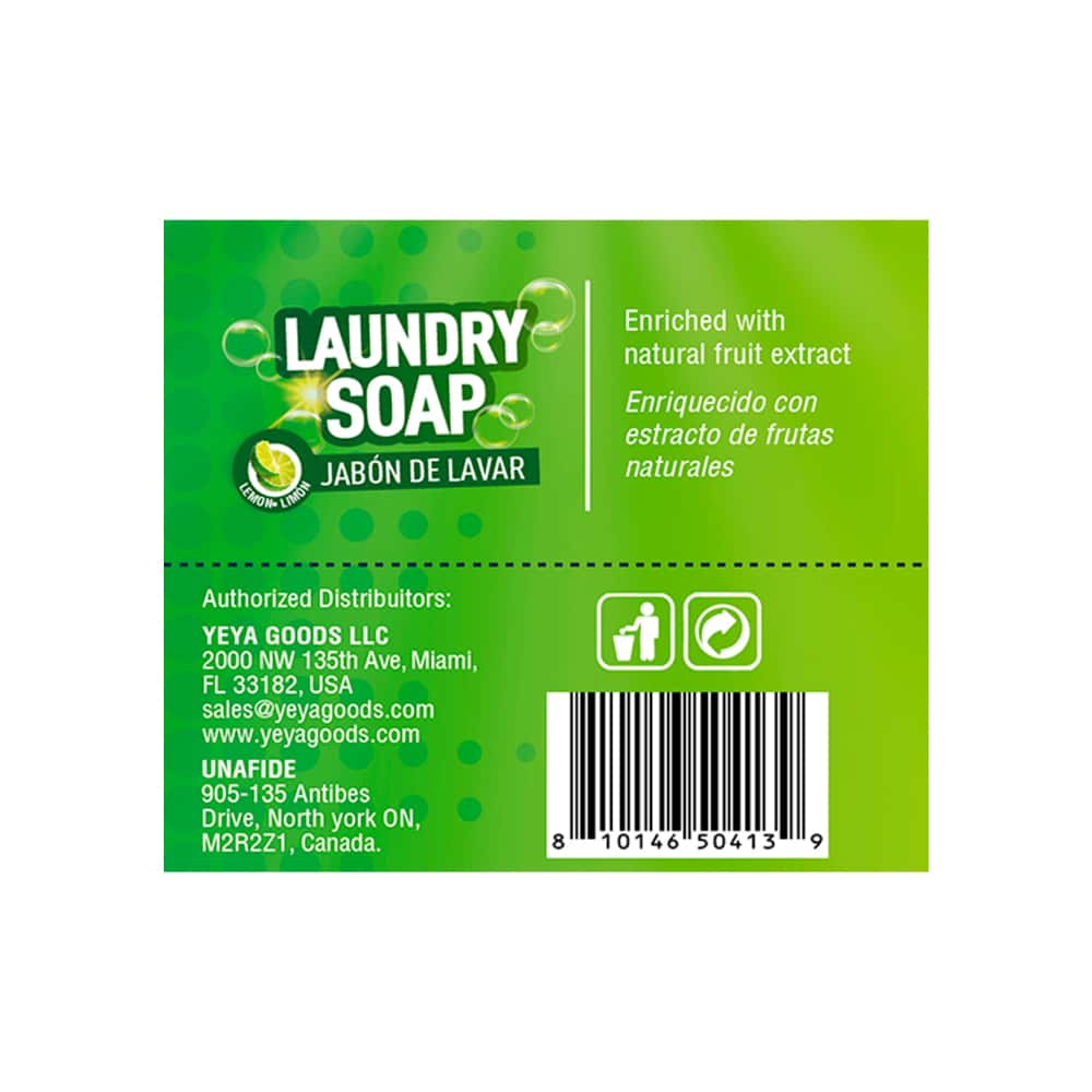 Jabón de lavar con aroma a limón YEYA (40 x 250 g / 8.8 oz) - Miniatura 3