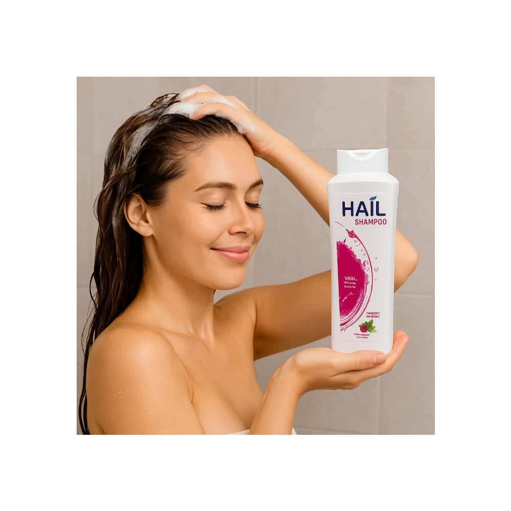 Champú de té verde y aloe vera para cabello graso Hail (600 ml) - Miniatura 5
