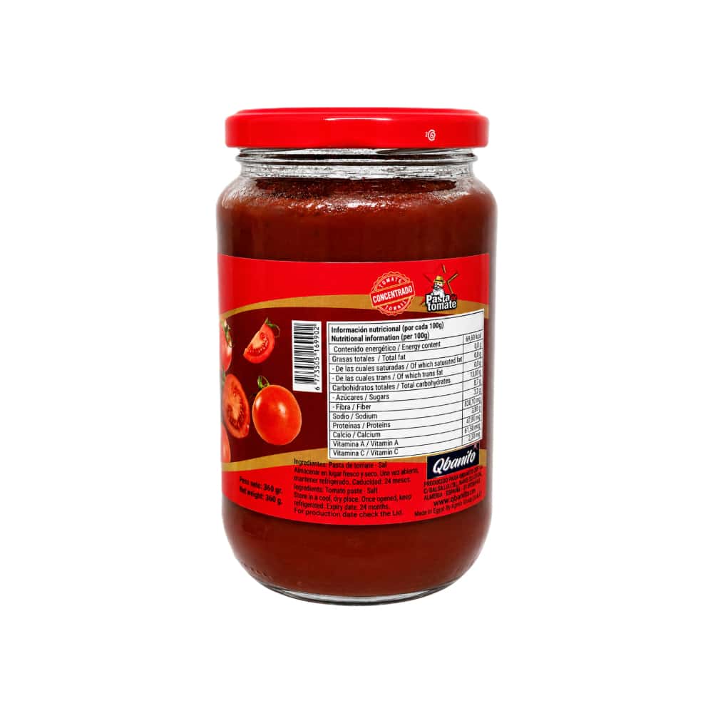 Pasta de tomate concentrado Qbanito (360 g / 12.69 oz) - Miniatura 2