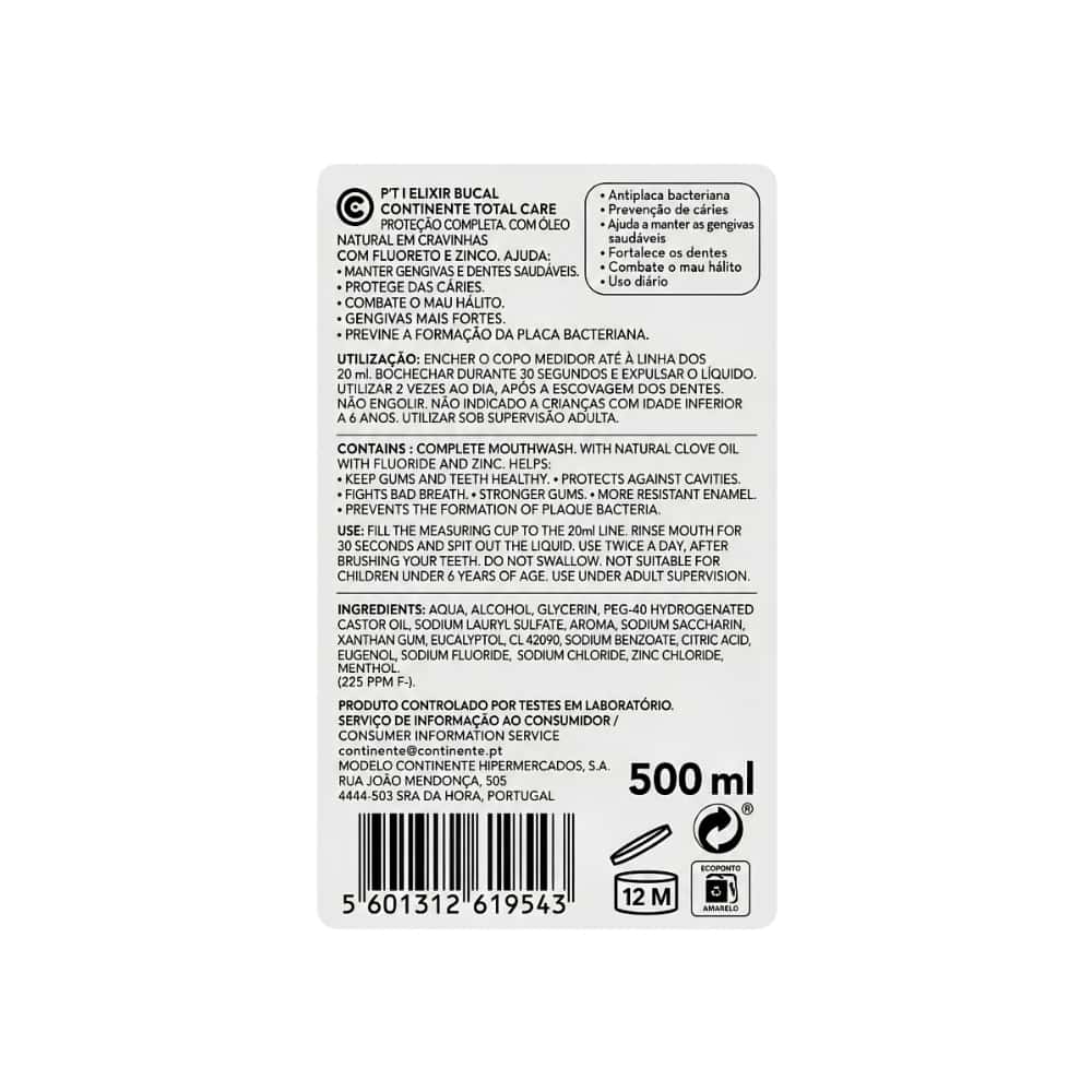 Enjuague bucal Total Care Continente (500 ml / 16.91 floz) - Miniatura 3