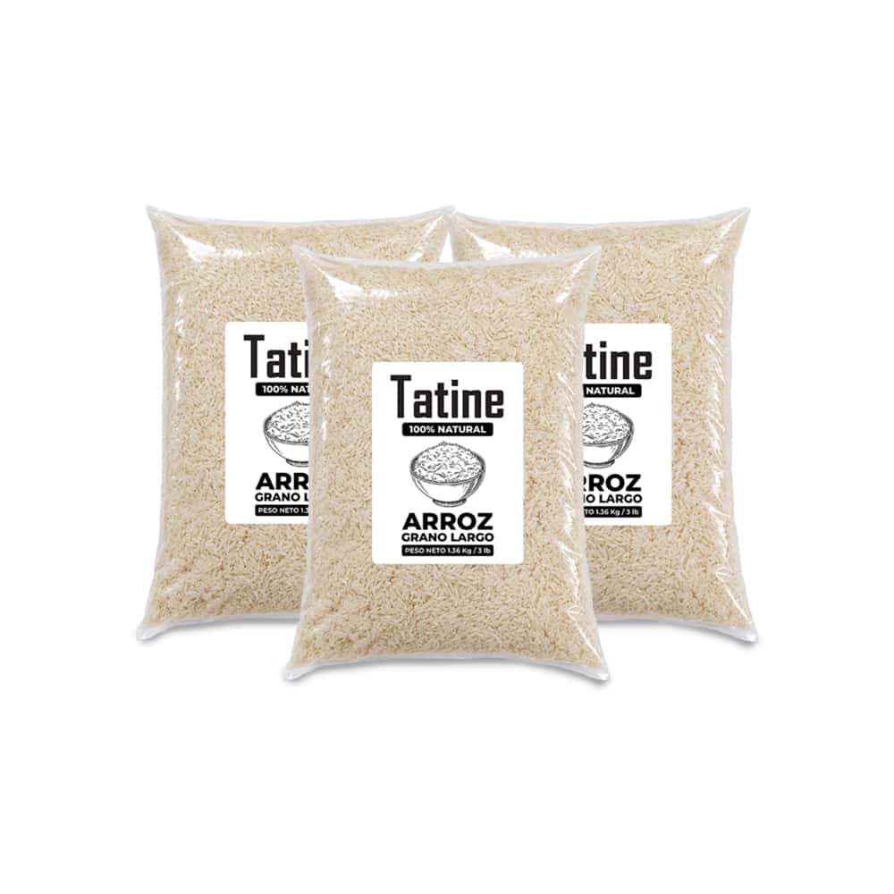 Arroz de grano largo Tatine (3 x 1.36 kg / 3 lb) - Miniatura 1