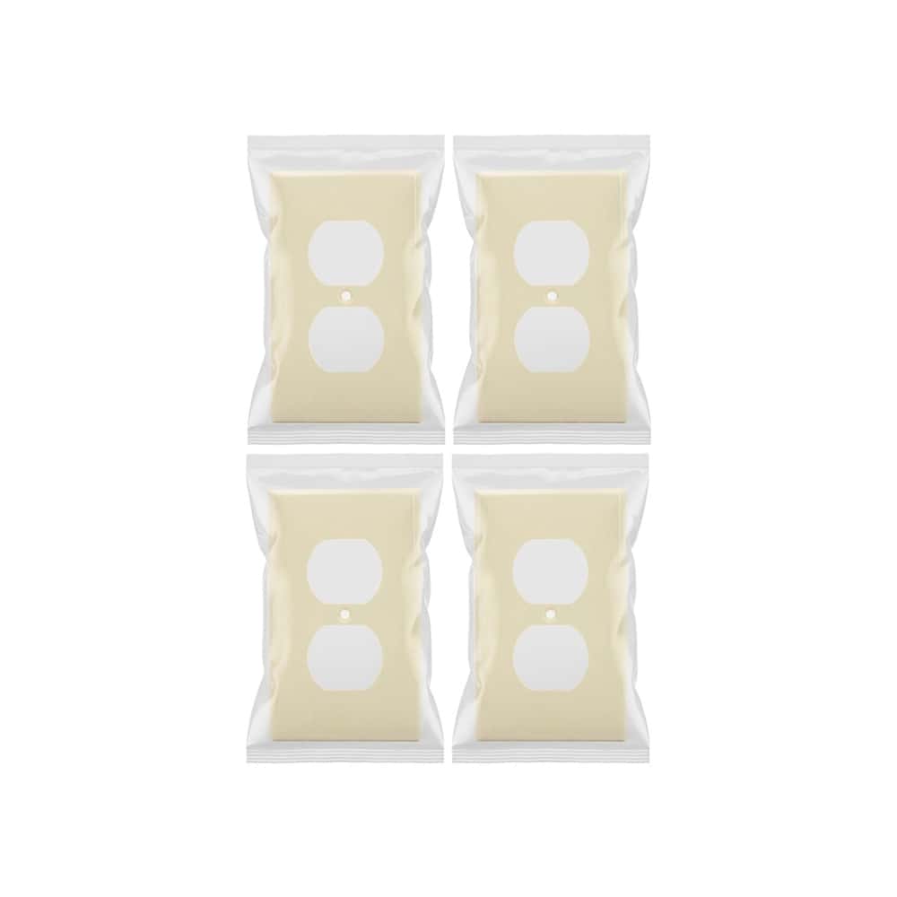 Set de 4 tomacorrientes doble de 125 V / 15 A con tapas Troen - Miniatura 3