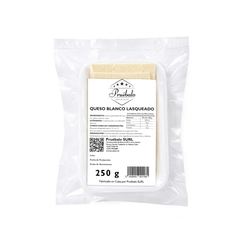 Queso blanco lasqueado Pruébalo (250 g / 8.82 oz) - Miniatura 1