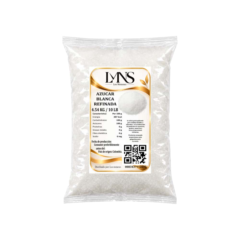 Azúcar blanca refina Los Meneses (4.54 kg / 10 lb) - Miniatura 1