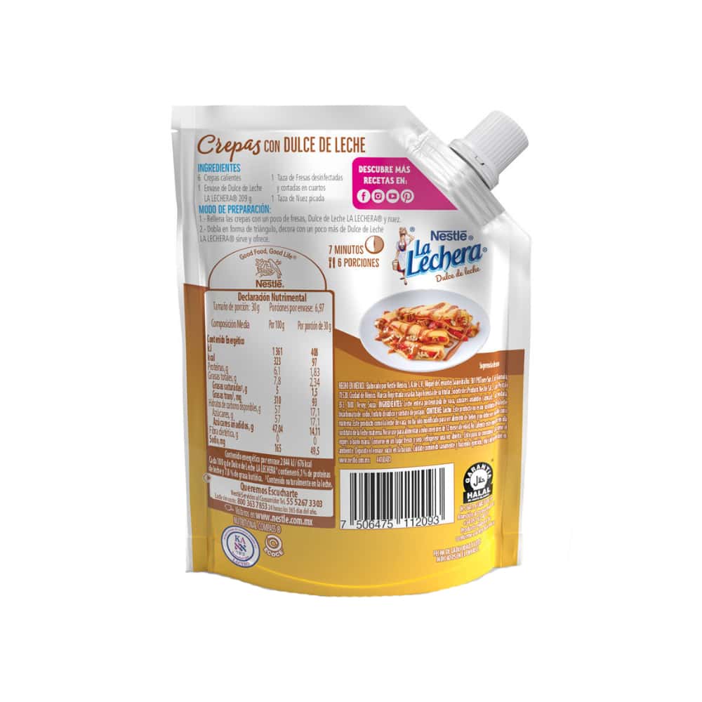 Dulce de leche pasteurizado Nestlé (209 g / 7.38 oz) - Miniatura 2