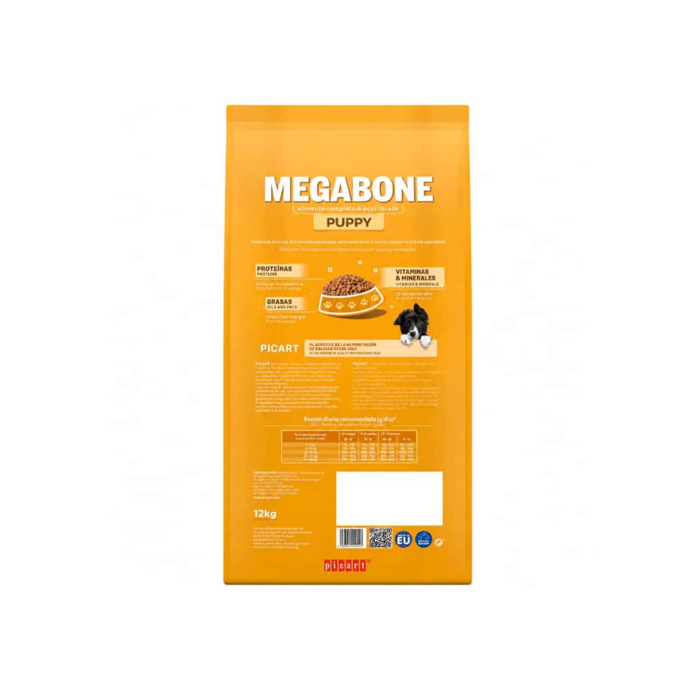 Pienso para perros cachorros Megabone (12 kg / 26.4 lb) - Miniatura 2
