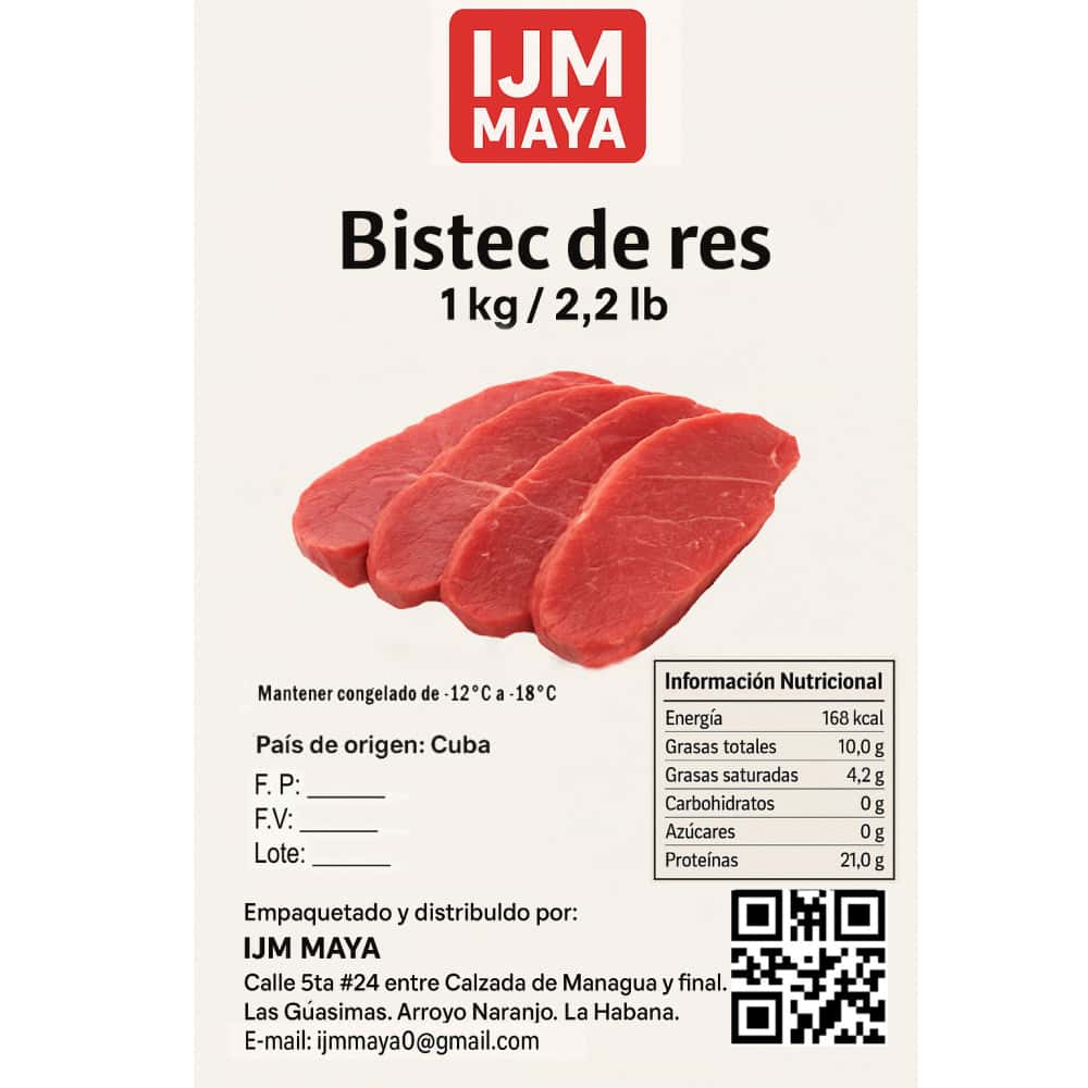 Bistec de res IJM Maya (1 kg / 2.2 lb) - Miniatura 6