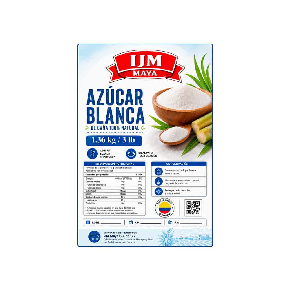 Azúcar blanca IJM Maya (1.36 kg / 3 lb) - Miniatura 6